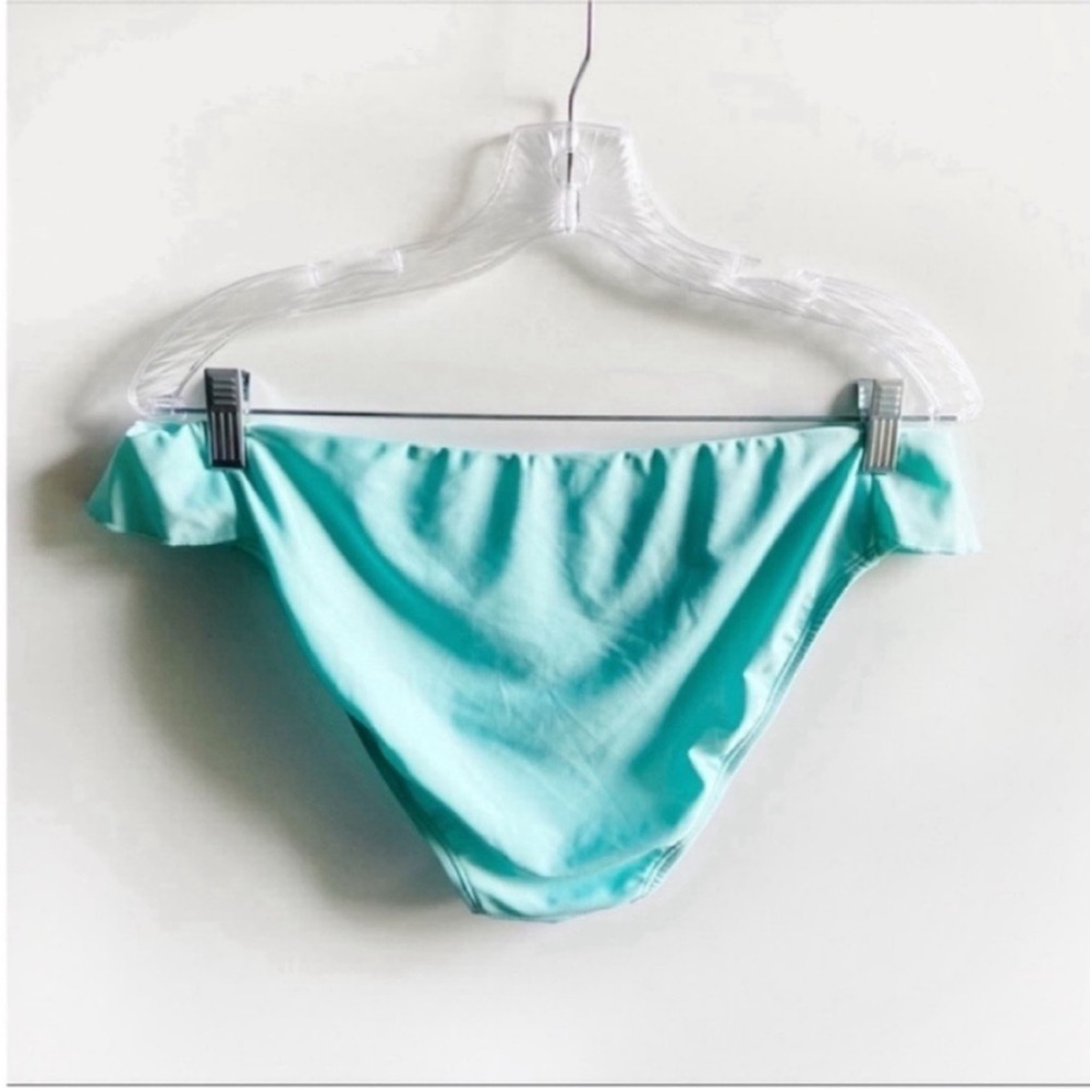 Rumi Como Swim bikini teal ruffled plus size sustainable NWT - Picture 10 of 10